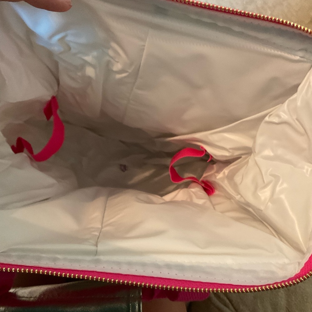 Lilly Pulitzer Floral Pink and Green Insulated Backpack Cooler - Picture 6 of 7